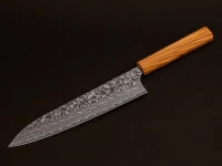 Damastmesser Gyuto 210 SG2, 63 Lagen, Olive 13 Damastmesser Gyuto 210 SG2, 63 Lagen, Olive – Bild 11