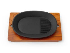 Gusseisen Grillpfanne Oval -Qualitätsladen Für Geschirr gusseisen grillpfanne oval 1