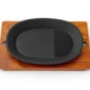 Gusseisen Grillpfanne Oval