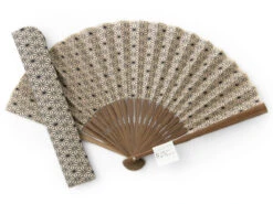 Handfächer Asanoha, Beige -Qualitätsladen Für Geschirr handfaecher asanoha beige 1