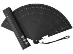 Handfächer Kuroi Taki, Schwarz -Qualitätsladen Für Geschirr handfaecher kuroi taki schwarz 1