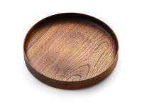 Holztablett Sen, Ø 30 Cm, Braun 4 Holztablett Sen, Ø 30 Cm, Braun – Bild 2