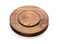 Holztablett Sen, Ø 30 Cm, Braun 5 Holztablett Sen, Ø 30 Cm, Braun – Bild 3