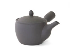 Japanische Teekanne Fuyou Kurokusube, Banko Yaki, 190 Ml -Qualitätsladen Für Geschirr japanische teekanne fuyou kurokusube banko yaki 190 ml 1