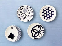 Japanischer Teller Mamezara, Nami Chidori, Ø 10,8 Cm 6 Japanischer Teller Mamezara, Nami Chidori, Ø 10,8 Cm – Bild 4