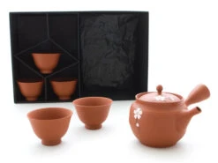 Japanisches Teeservice, 6-teilig, Kyusu Tokoname Sakura Momo -Qualitätsladen Für Geschirr japanisches teeservice 6 teilig kyusu tokoname sakura momo 1