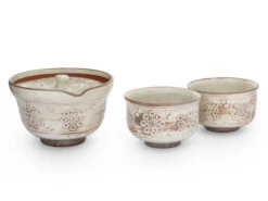 Japanisches Teeservice Kobiki Hana Mischima, 3-teilig -Qualitätsladen Für Geschirr japanisches teeservice kobiki hana mischima 3 teilig 1