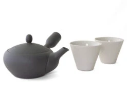 Japanisches Teeservice Teppachu Kurokusube, 3-teilig, Banko Yaki -Qualitätsladen Für Geschirr japanisches teeservice teppachu kurokusube 3 teilig banko yaki 1