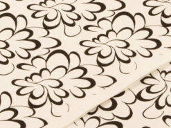 Japanpapier Chiyogami, Blütenkalligrafie Schwarz/weiß -Qualitätsladen Für Geschirr japanpapier chiyogami bluetenkalligrafie schwarz weiss 1