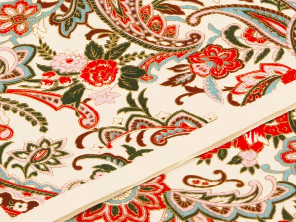 Japanpapier Chiyogami, Blumenstrauß Auf Weiß 5 Japanpapier Chiyogami, Blumenstrauß Auf Weiß – Bild 3