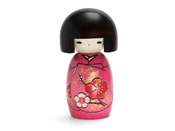 Kokeshi: Holzpuppe Okappa San 8 Kokeshi: Holzpuppe Okappa San – Bild 6