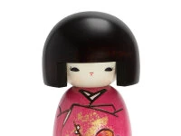 Kokeshi: Holzpuppe Okappa San 6 Kokeshi: Holzpuppe Okappa San – Bild 4