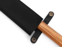 Messerhülle Bunka 185, Leder Vintage Schwarz 5 Messerhülle Bunka 185, Leder Vintage Schwarz – Bild 3