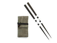 Premium Essstäbchen Motte-iku, Teilbar, Ebenholz 6 Premium Essstäbchen Motte-iku, Teilbar, Ebenholz – Bild 4