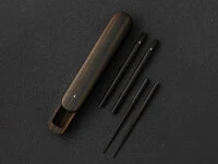 Premium Essstäbchen Set, Teilbar, Mit Ebenholz Case 8 Premium Essstäbchen Set, Teilbar, Mit Ebenholz Case – Bild 6