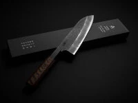 SPG2 Kuroshiage Tsuchime Santoku 180mm, Wenge Handle 10 SPG2 Kuroshiage Tsuchime Santoku 180mm, Wenge Handle – Bild 8
