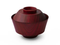 Suppenschale Mit Deckel Hashi Han, Urushi Rot -Qualitätsladen Für Geschirr suppenschale mit deckel hashi han urushi rot 1