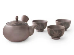 Teeservice Kuro Momiji, Banko Yaki, 4-teilig -Qualitätsladen Für Geschirr teeservice kuro momiji banko yaki 4 teilig 1