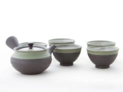 Teeservice Kurofukugata Midorierimaki, 6-teilig -Qualitätsladen Für Geschirr teeservice kurofukugata midorierimaki l 1