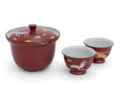 Teeservice Shiboridashi Akaji Kingin Tsuru -Qualitätsladen Für Geschirr teeservice shiboridashi akaji kingin tsuru 1