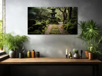 Wandbild Nihonteien #1, Japanischer Garten, Farbig, 16:9 4 Wandbild Nihonteien #1, Japanischer Garten, Farbig, 16:9 – Bild 2