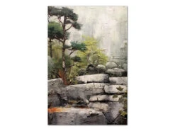 Wandbild Wabi Sabi #2, Japanischer Garten, Farbig 2:3 -Qualitätsladen Für Geschirr wandbild wabi sabi japanischer garten 2 farbig 2 3 19 1